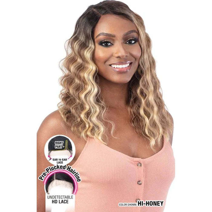  Shake-N-Go Freetress Equal Level Up Synthetic HD Lace Front Wig - Eliana