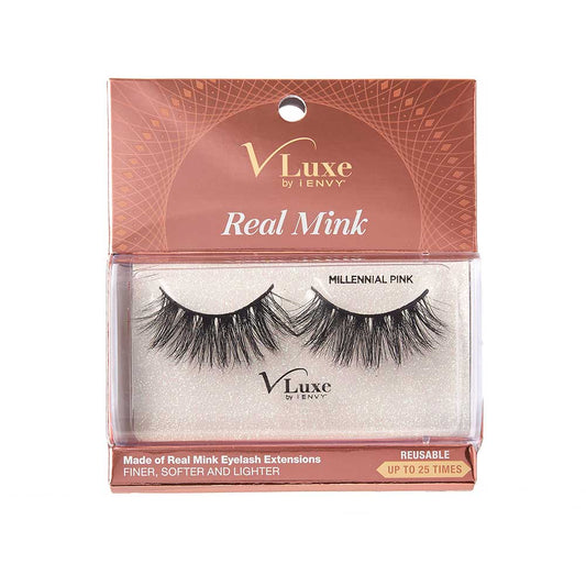 KISS V Luxe Real Mink Lashes "Millennial Pink" #VLEC04
