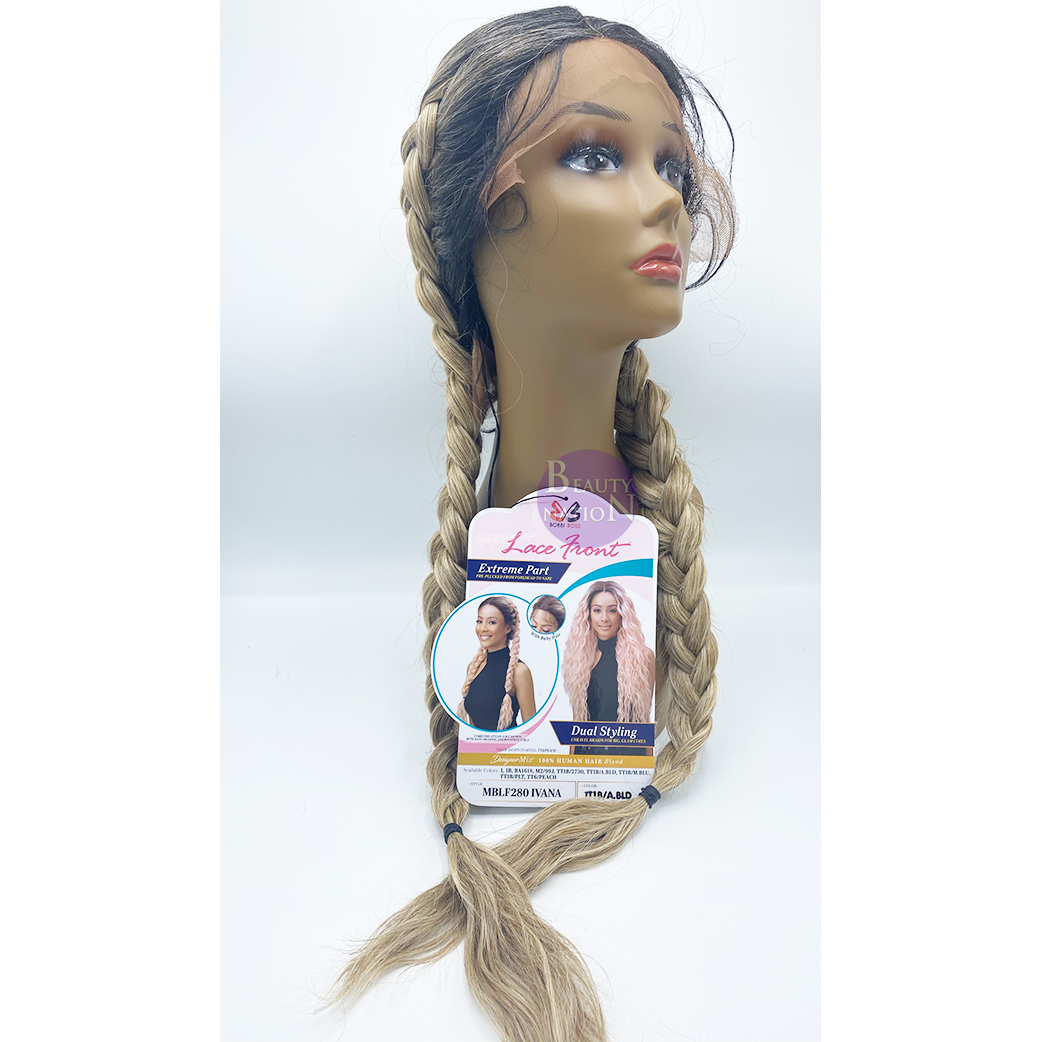  Bobbi Boss Human Hair Blend Lace Front Wig - MBLF280 IVANA