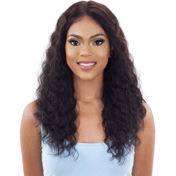  Mayde Human Hair 5" Lace & Lace Front Wig Natural Loose Curl