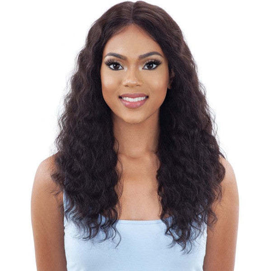  Mayde Human Hair 5" Lace & Lace Front Wig Natural Loose Curl