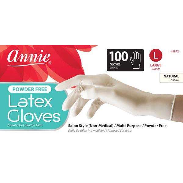  Annie Latex Gloves Powder Free 100Ct