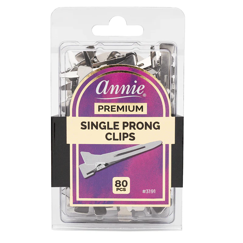  Annie Single Prong Clips 80Ct #3191
