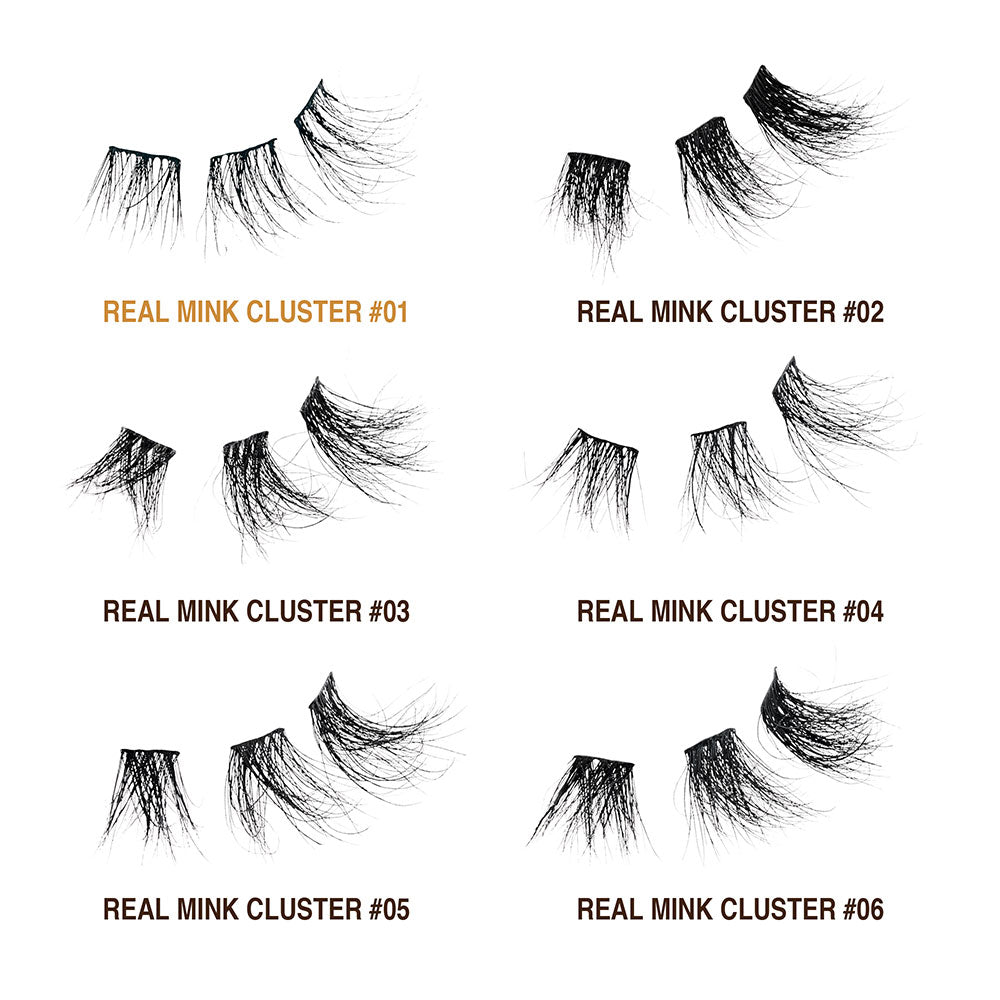 KISS V Luxe Extended Real Mink Cluster Lashes #VEM05