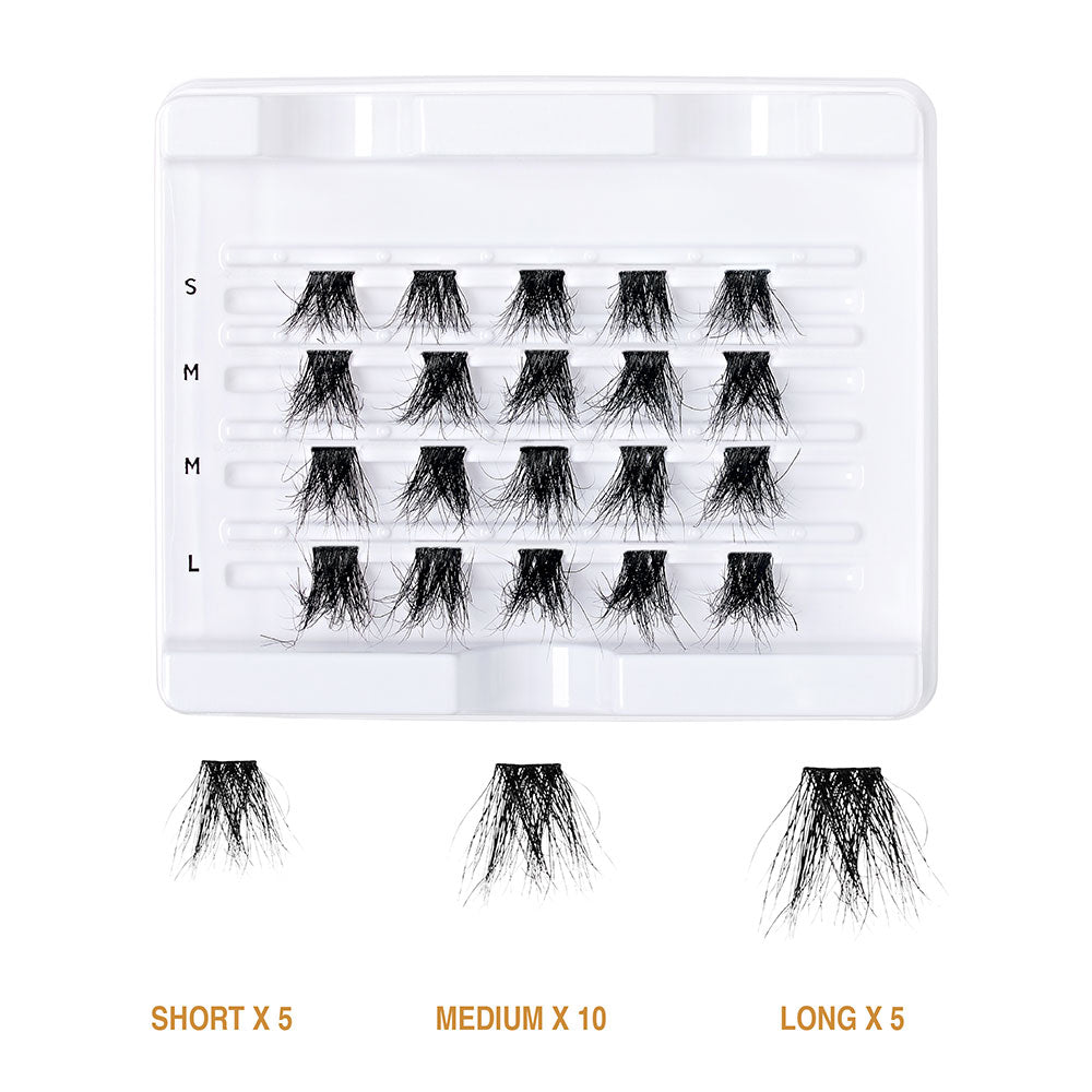 KISS V Luxe Extended Real Mink Cluster Lashes #VEM06