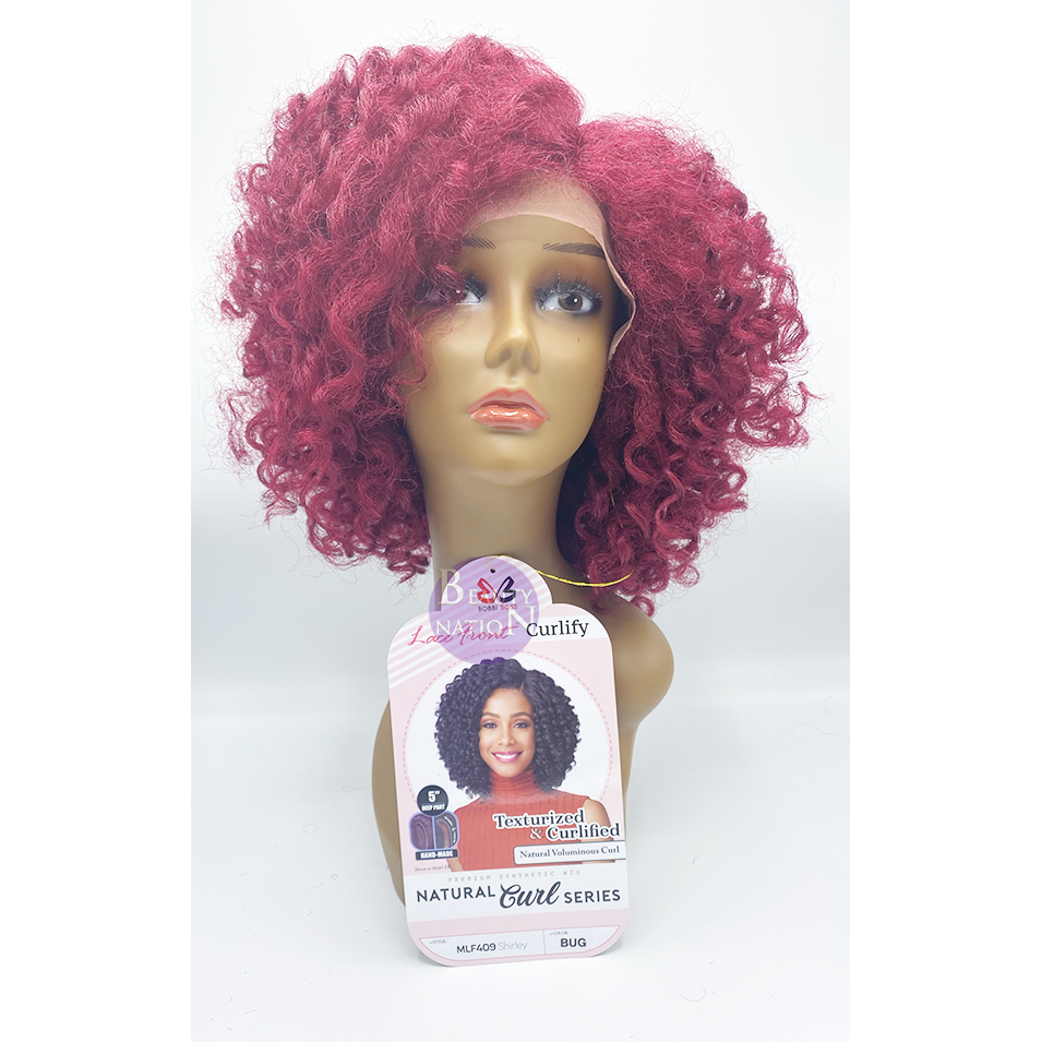  Bobbi Boss Natural Curl Synthetic Lace Front Wig - MLF409 Shirley