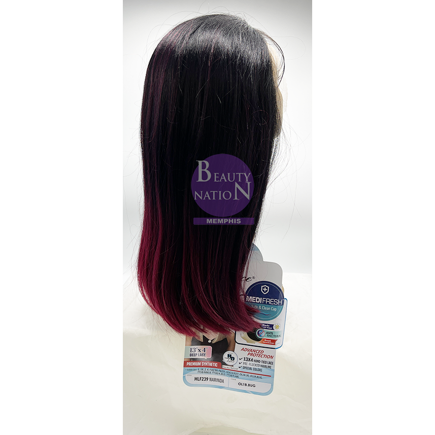  Bobbi Boss Premium Synthetic 13X4 Hd Deep Lace Front Wig Mlf239 - NARINDA