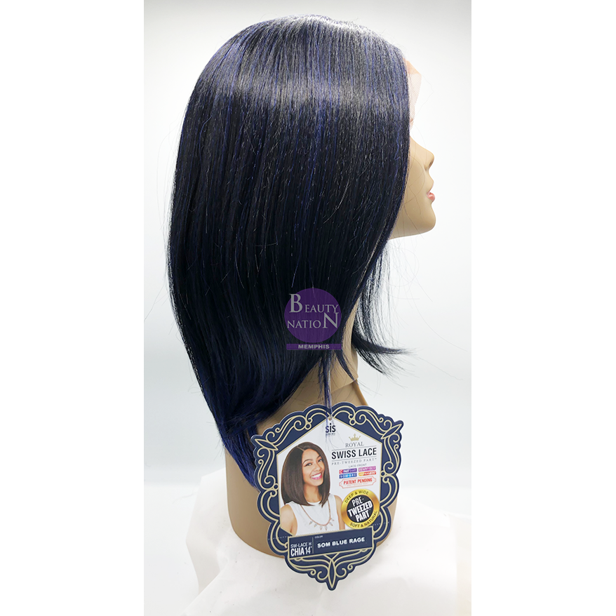  Zury Sis Royal Swiss Synthetic Hair Pre-Tweezed Lace Wig Chia 14"