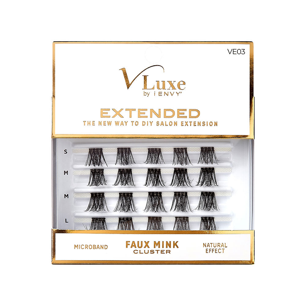 KISS V Luxe Extended Faux Mink Cluster Lashes #VE03