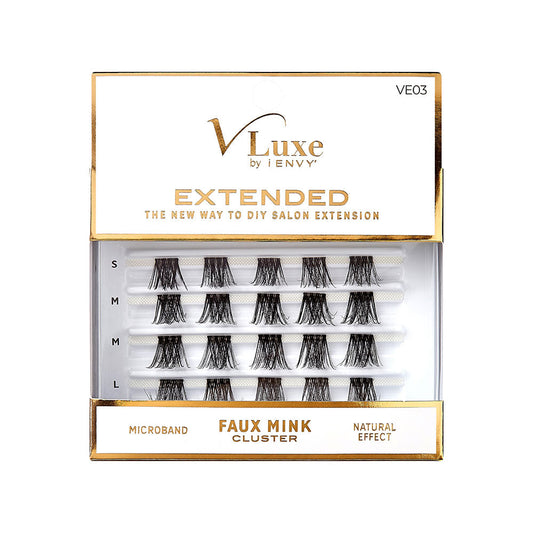 KISS V Luxe Extended Faux Mink Cluster Lashes #VE03