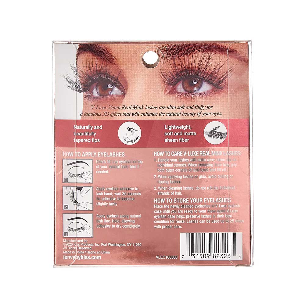KISS V Luxe Real Mink Lashes "Gold Petal" #VLEC10