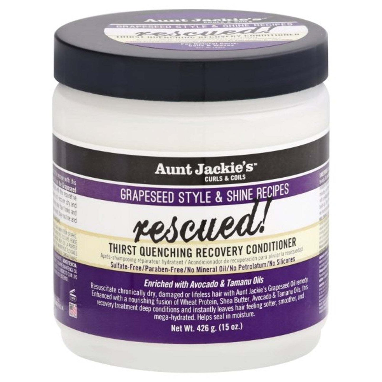  Aunt Jackie's Rescued Thirst Quenching Recovery Conditioner 15oz
