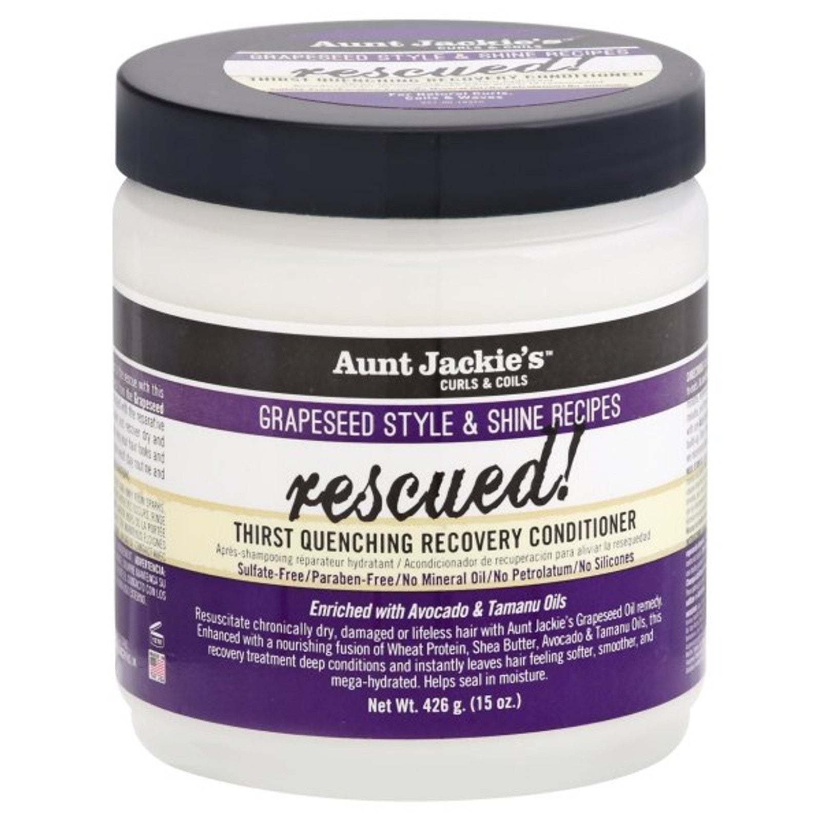  Aunt Jackie's Rescued Thirst Quenching Recovery Conditioner 15oz