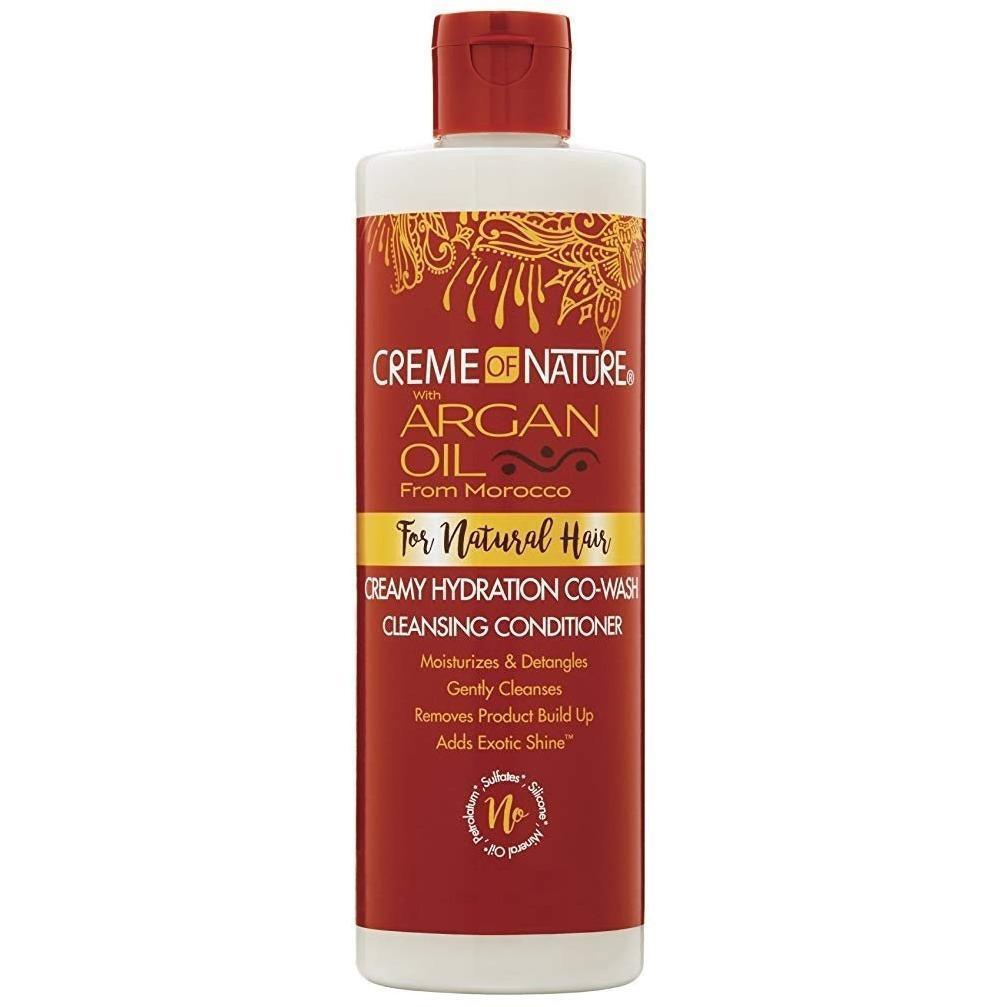  Creme Of Nature Argan Oil Creamy Hydration Co-Wash Cleansing Conditioner 12 OZ