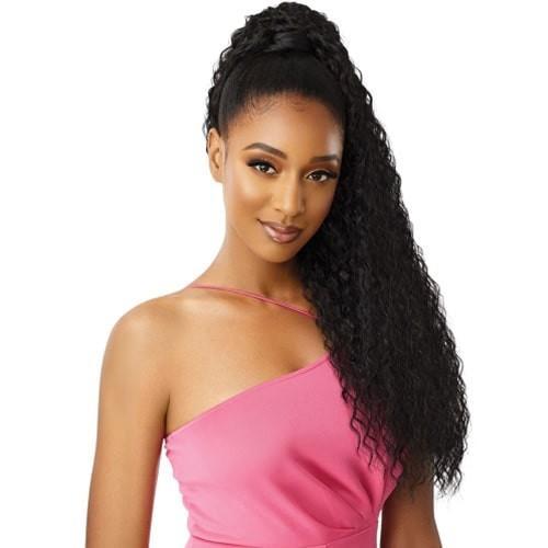  Outre Premium Synthetic Pretty Quick Wrap Around Ponytail Crimp Wave 30"