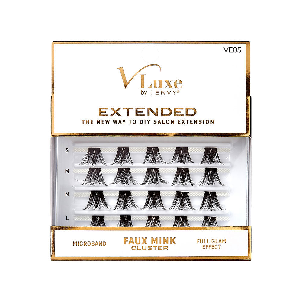 KISS V Luxe Extended Faux Mink Cluster Lashes #VE05