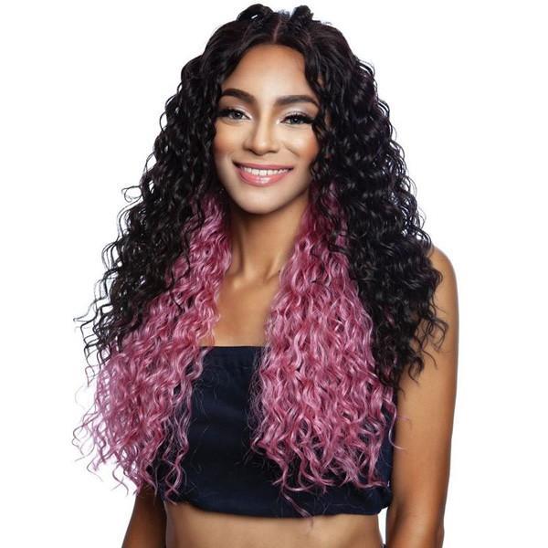  Mane Concept Red Carpet 4×6 Lace Wig – DOUBLE DUTCH BRAID TOP KNOT RCTB202