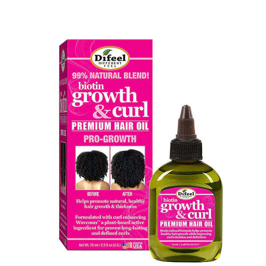  Difeel - Biotin Growth & Curl Root Stimulator Pro-Growth 2.5 Oz