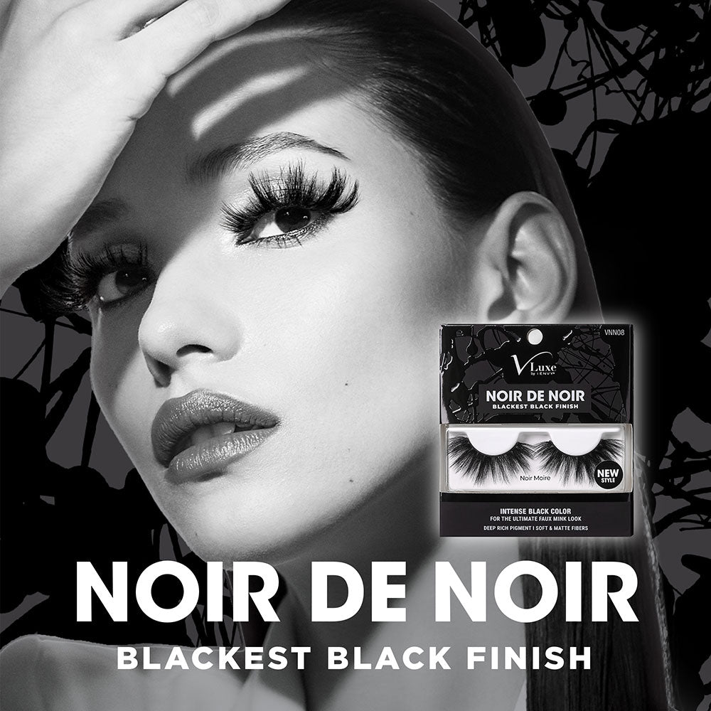 KISS V Luxe Noir De Noir Blackest Black Lashes "Noir Moire" #VNN08