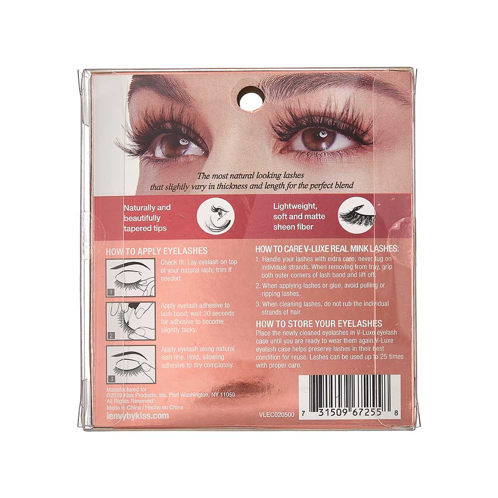 KISS V Luxe Real Mink Lashes "Pale Blush" #VLEC02