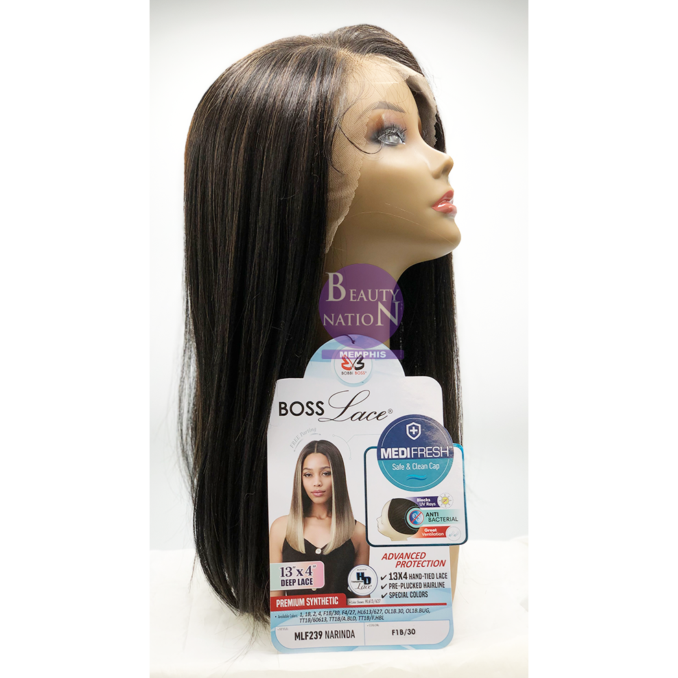  Bobbi Boss Premium Synthetic 13X4 Hd Deep Lace Front Wig Mlf239 - NARINDA