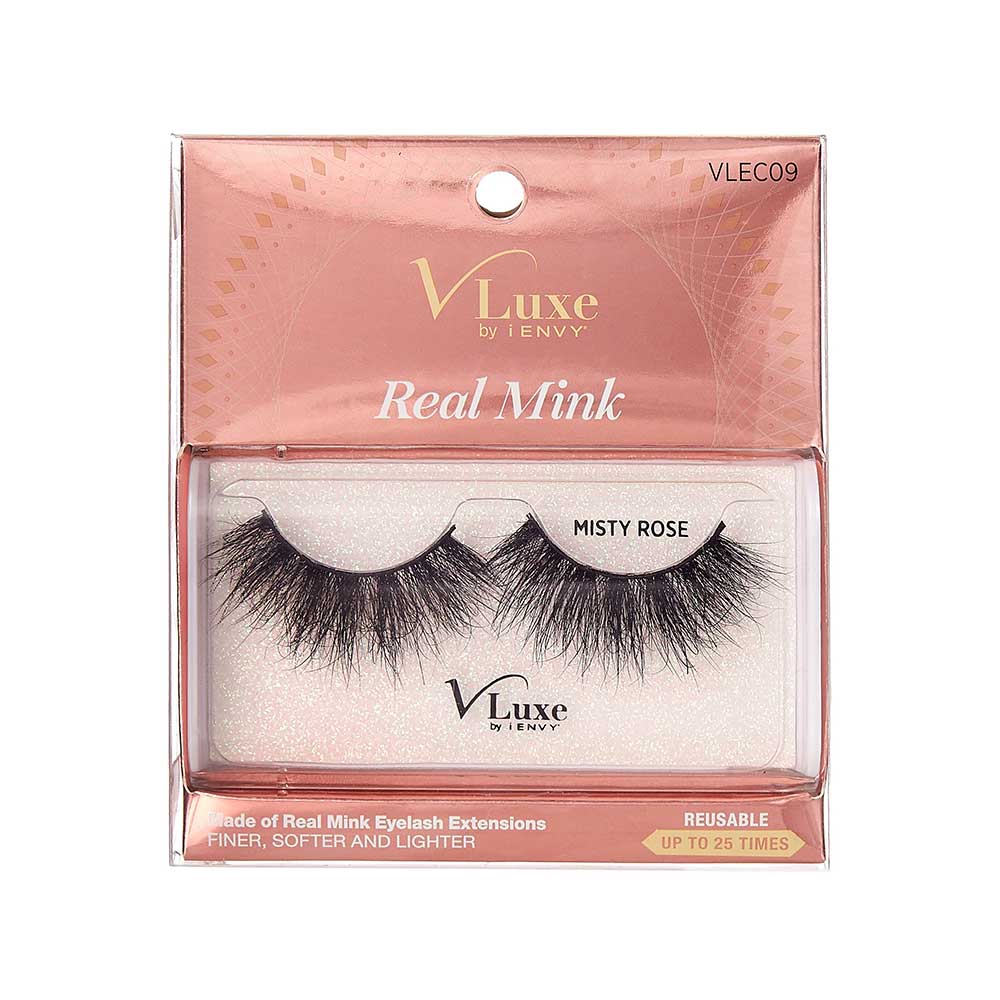 KISS V Luxe Real Mink Lashes "Misty Rose" #VLEC09