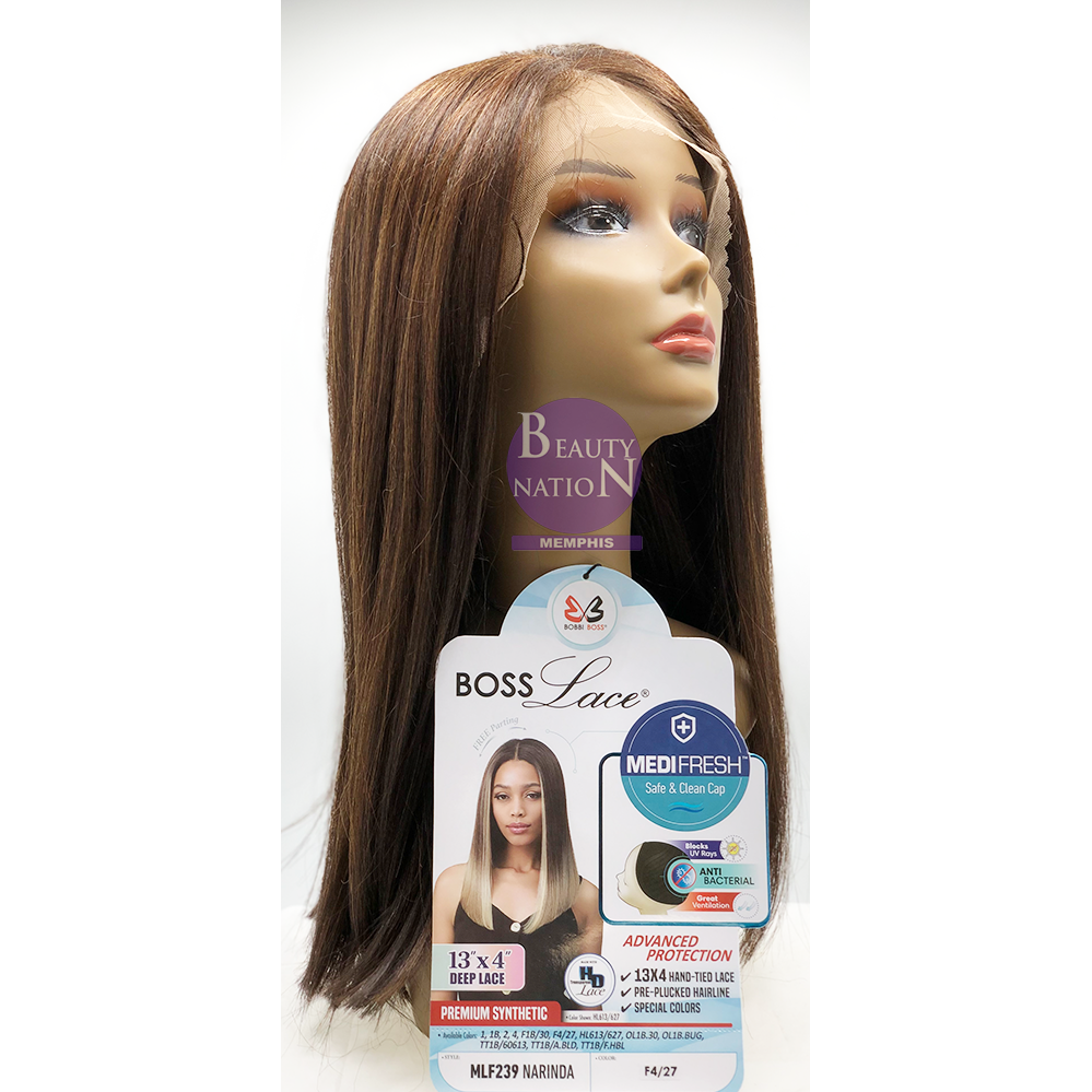  Bobbi Boss Premium Synthetic 13X4 Hd Deep Lace Front Wig Mlf239 - NARINDA