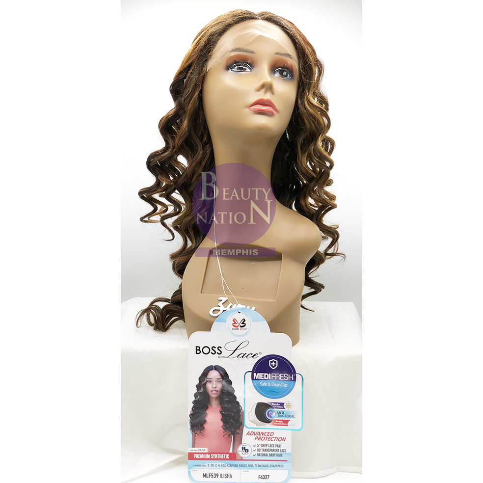  Bobbi Boss Lace Series With Premium Fiber 5" Deep Part Wig- Mlf539 Ilisha