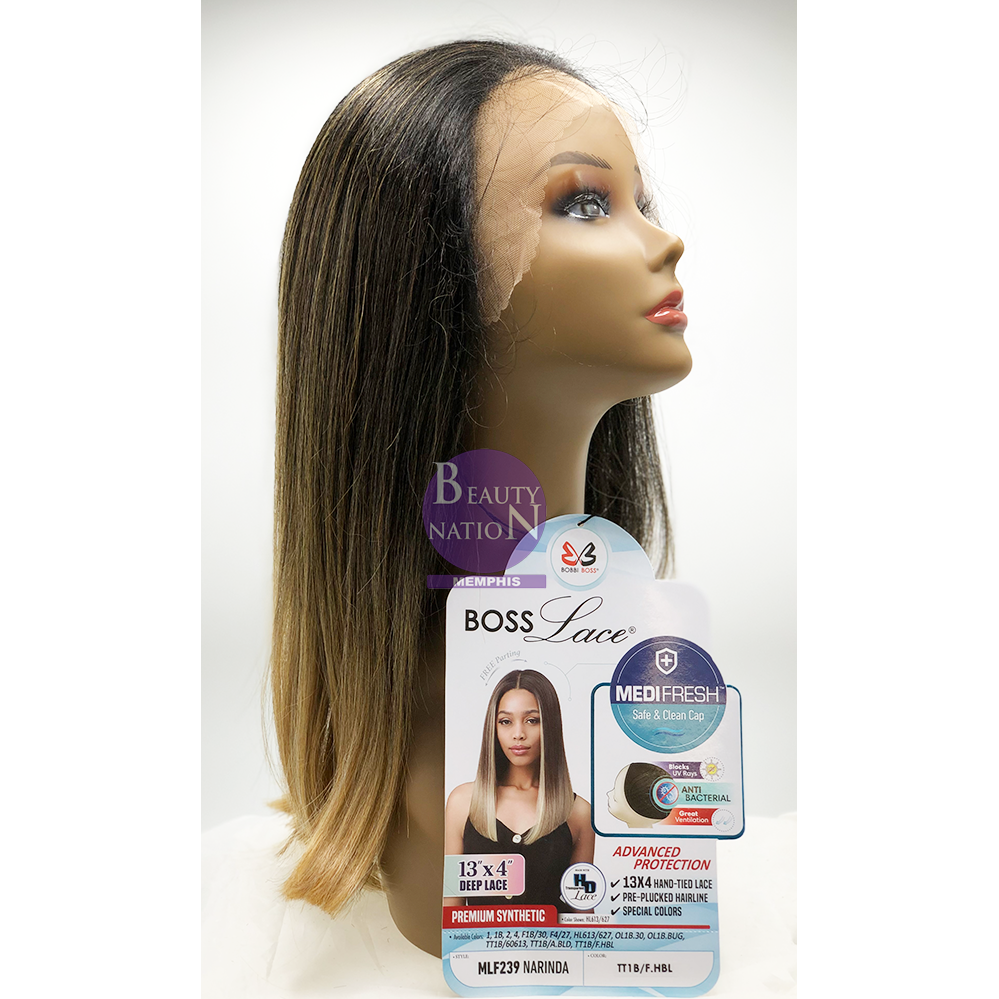 Bobbi Boss Premium Synthetic 13X4 Hd Deep Lace Front Wig Mlf239 - NARINDA