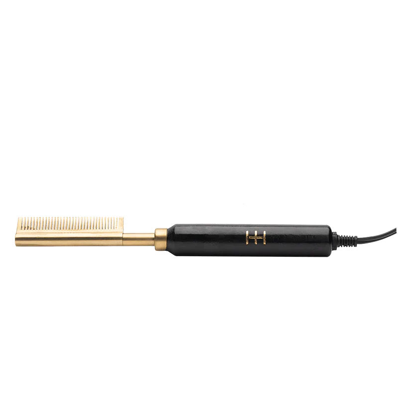  Hot & Hotter Electrical Straightening Comb Medium Teeth Small Temple Head #5533