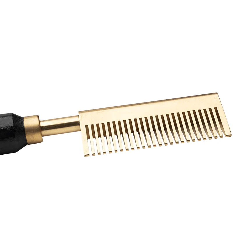  Hot & Hotter Electric Straightening Hot Comb Medium Wide Teeth #5534