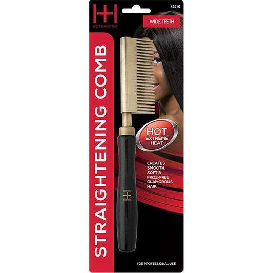  Hot & Hotter Thermal Straighten Comb Wide Teeth #5510