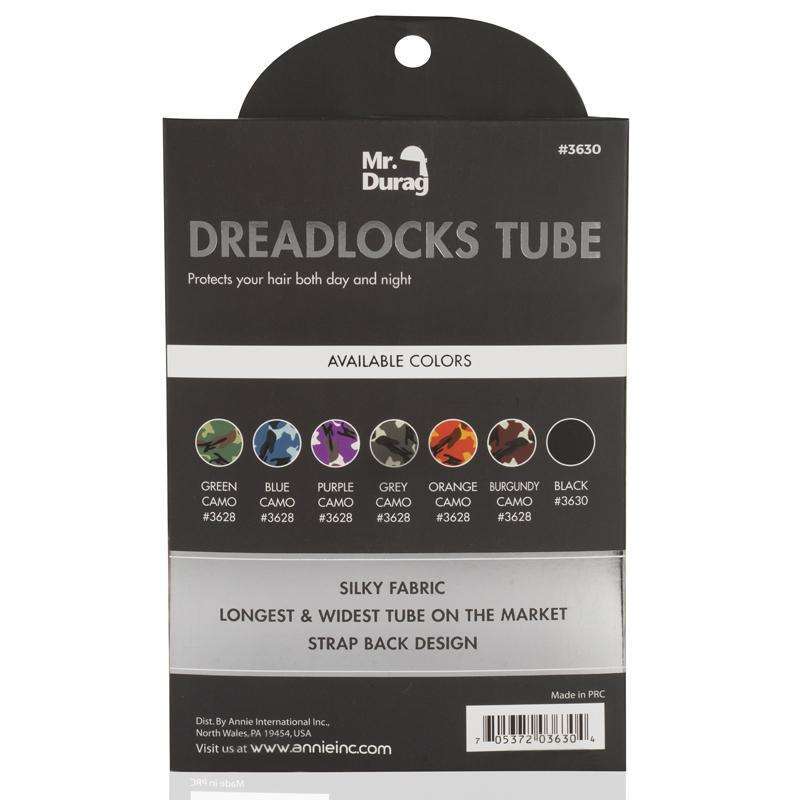  Mr. Durag Dreadlocks Tube With Strapback Black #3630