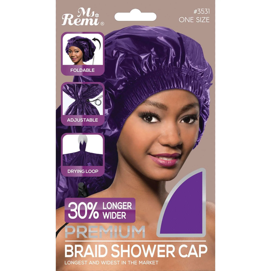  Ms. Remi Max Jumbo Braid Shower Cap Purple #3531