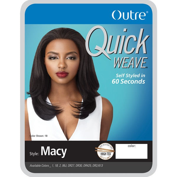  OUTRE SYNTHETIC QUICK WEAVE HALF WIG - MACY