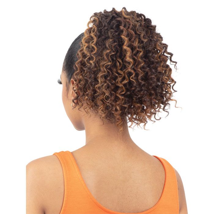  Model Model Gardenia Drawstring Ponytail - Deep Blossom