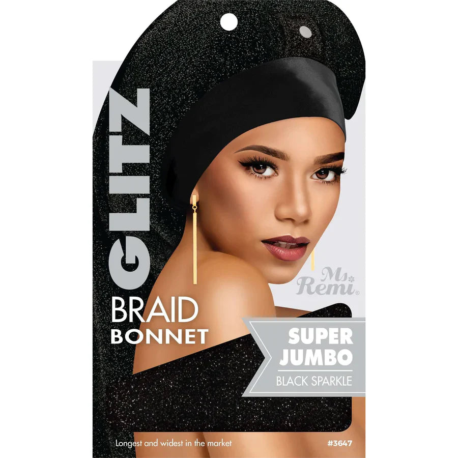  Ms. Remi Glitz Braid Bonnet Jumbo - XL #3647