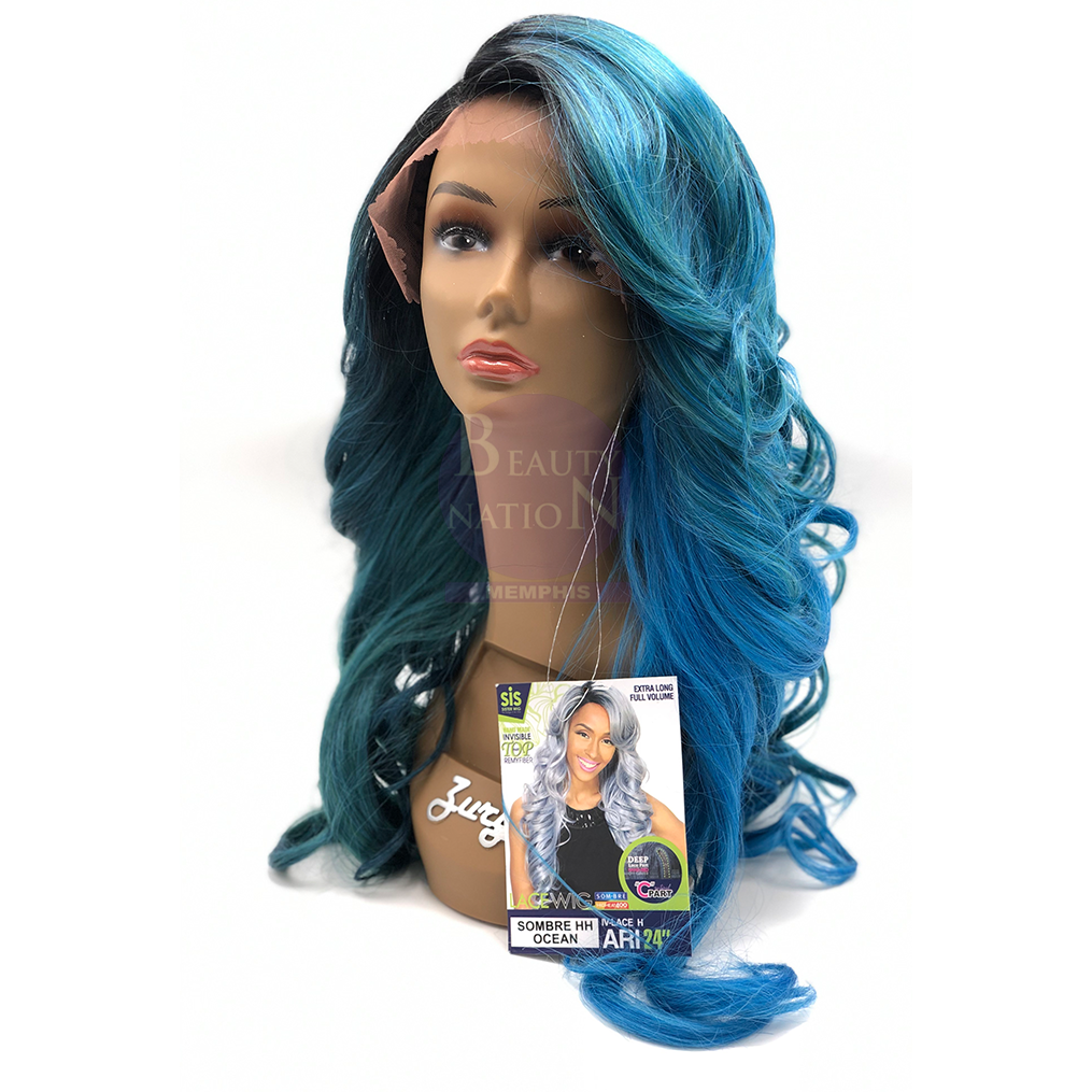  Zury Sister Wig Invisible Top Natural C Part Remy Fiber Lace Wig- IV LACE H ARI 24"
