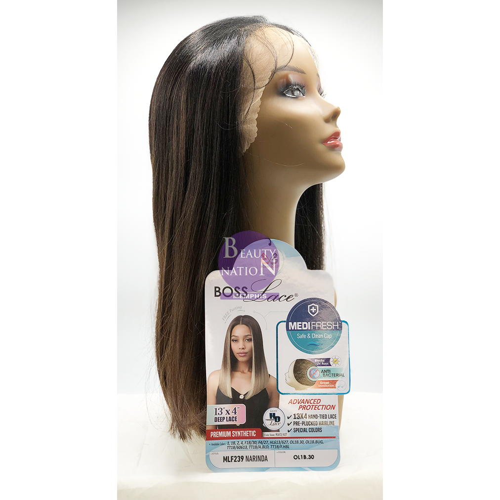  Bobbi Boss Premium Synthetic 13X4 Hd Deep Lace Front Wig Mlf239 - NARINDA