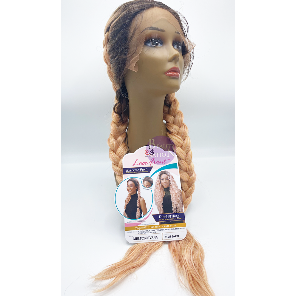  Bobbi Boss Human Hair Blend Lace Front Wig - MBLF280 IVANA
