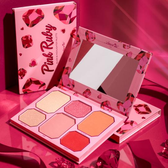  Pink Ruby - Blush & Highlighter Palette