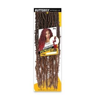  Zury Synthetic Distressed Loc Crochet Braid - BUTTERFLY LOC 2X 20"