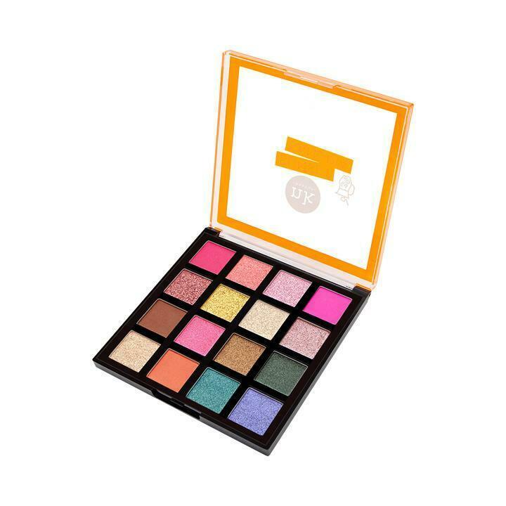  Nicka K Sixteen Color Palette Eye Shadow Makeup Warm Cool Long-Lasting Pigment