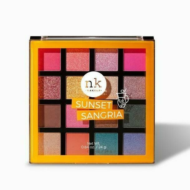  Nicka K Sixteen Color Palette Eye Shadow Makeup Warm Cool Long-Lasting Pigment