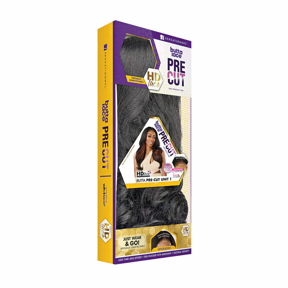  Sensationnel Synthetic Hair Butta Pre Cut Glueless HD Lace Wig - BUTTA PRE CUT UNIT 1