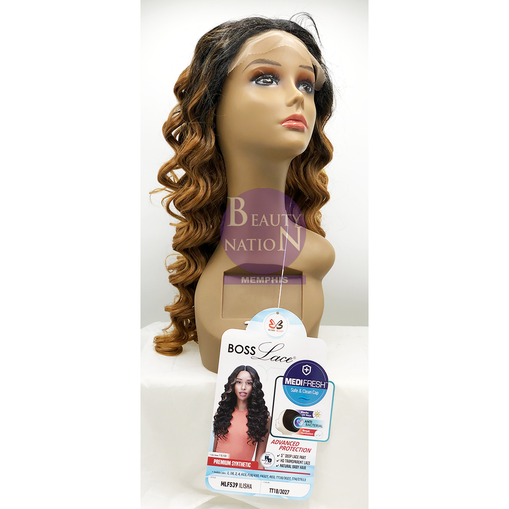  Bobbi Boss Lace Series With Premium Fiber 5" Deep Part Wig- Mlf539 Ilisha