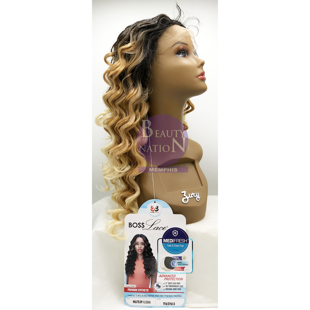  Bobbi Boss Lace Series With Premium Fiber 5" Deep Part Wig- Mlf539 Ilisha