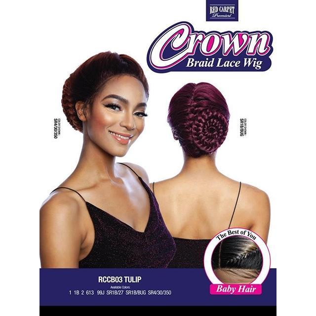  Mane Concept Red Carpet Crown Braid Lace Wig - TULIP