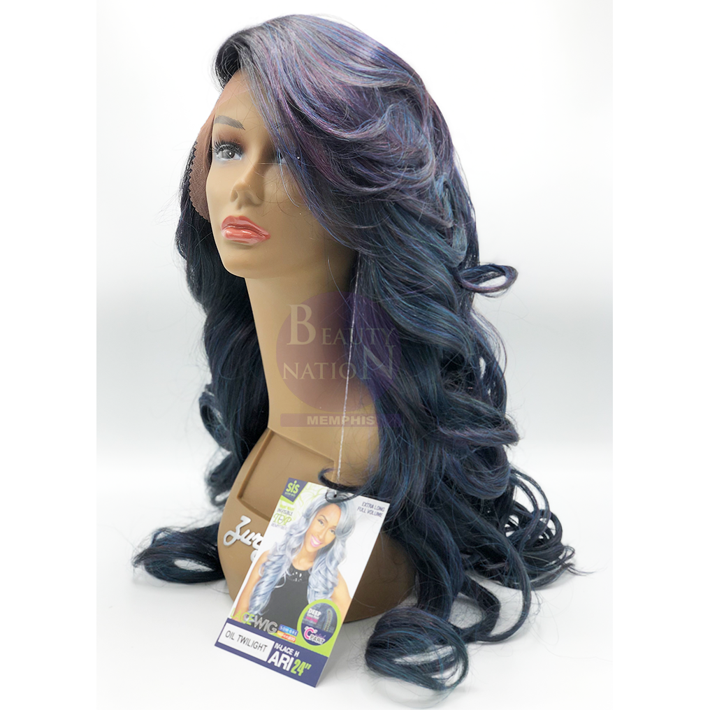  Zury Sister Wig Invisible Top Natural C Part Remy Fiber Lace Wig- IV LACE H ARI 24"
