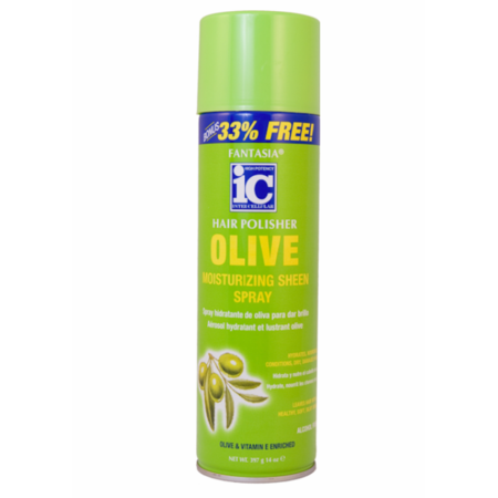  Fantasia IC Olive Moisturizing Sheen Spray Hair Polisher 14oz